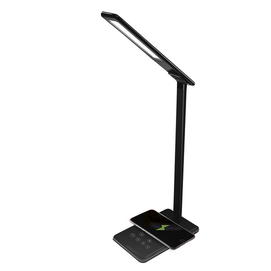 Smart 2-in1 LED lamp with wireless charging